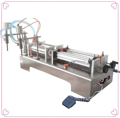 Horizontal Pneumatic Semi Automatic Liquid Filling Machine