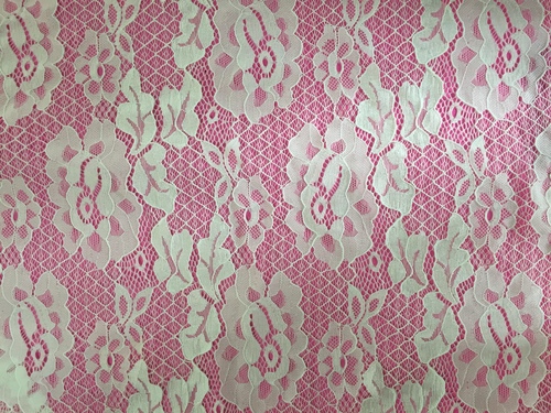 Lotus Jacquard Nylon Lace Fabric  By CHANGLE XUHUI KNITTING CO,. LTD.