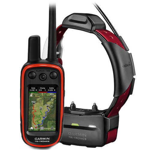 GARMIN Alpha 100 and Burgundy TT 15 Dog Tracking and Training Bundle