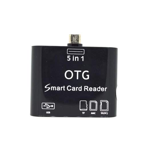 OTG 5 in 1 Card Reader for Smart Phones And Tab