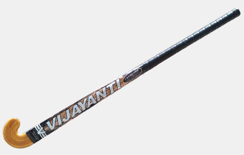 Black Laminated Wooden Sticker Finish Hockey Stick