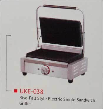 Rise Fall Style Electric Single Sandwich Griller 