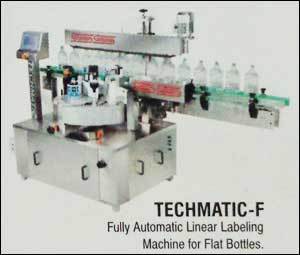 Fully Automatic Linear Labeling Machine For Flat Bottles