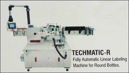 Fully Automatic Linear Labeling Machine For Round Bottles Application: Good Working