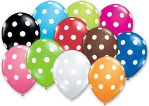 Festival Decoration Colored Polka Dot Printed Latex Balloon