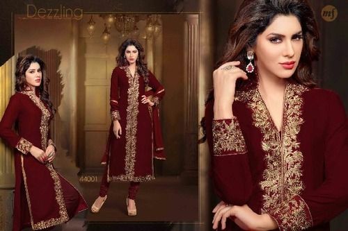 Royal Smooth Velvet Ladies Salwar Kameez