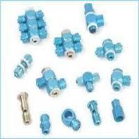 Aluminum Pneumatic Blue Fitting