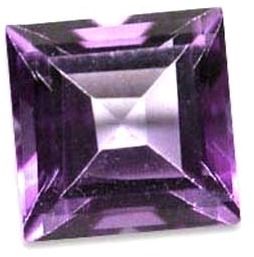 Amethyst Square Cut Gemstone