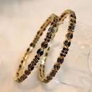 Black Stone Bangles