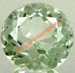 Green Amethyst Round Cut Gemstone