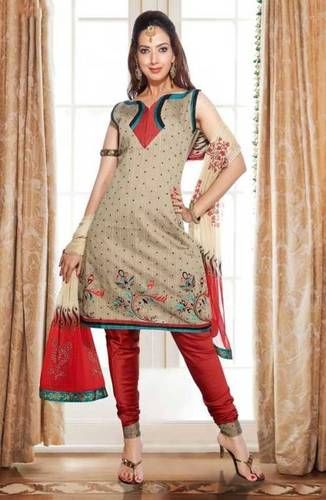 Grey Churidar Salwar Kameez