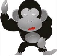 Monkey Cartoon Stickers