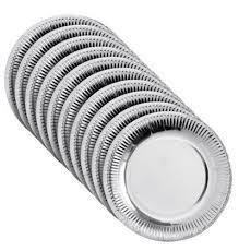 Party Silver Paper Plates