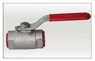 M.S. Single Piece Ball Valve (S.S. Pin) S/E