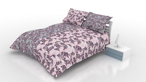 Blush Habit Double Bedsheet With 2 Pillow Cover Of Pink Color