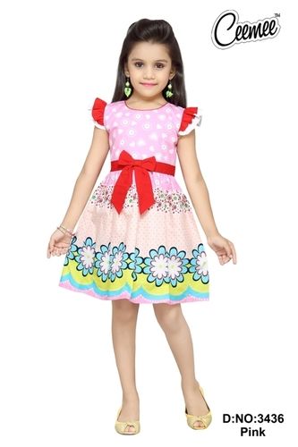 Cotton Designer Girls Frock