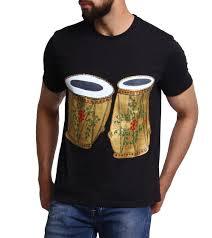 Black Tabla Design T-shirt