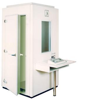 लेदर Ci-40 Cl ऑडियोमेट्रिक बूथ डबल वॉल के साथ और फ्री फील्ड ऑप्शन के साथ