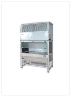 Vertical Laminar Air Flow Cabinet - Stainless Steel 304/316 Body,  Duct Exhaust System , Built-in UV Germicidal Light, HEPA and Pre-Filters