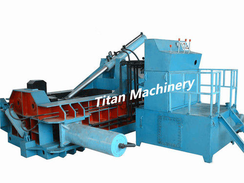 Hydraulic Scrap Metal Baler - 630 KN Nominal Push Force, 1000x600x500 mm Stuffing Room, Smart Design with Manual/PLC Control