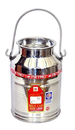 Stainless Steel 10 Litre Milk Can