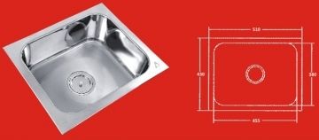 Single Bowl Kitchen Sink (ADT 006)