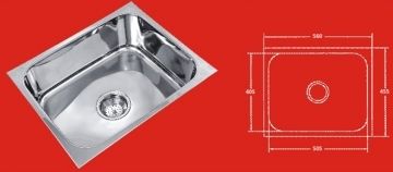 Single Bowl Kitchen Sink (ADT 008)