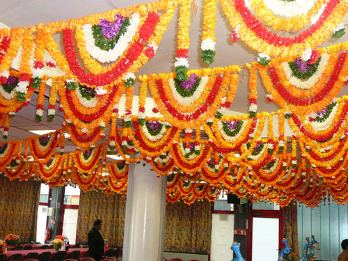 Ceiling Flower Decoration Services By Shrishti Flowers