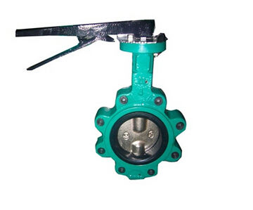 ANSI B 16.1,EN 1092,AS 2129 Lug Butterfly Valve With Two Stems