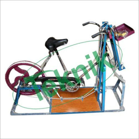 Bicycle Ergograph - Cast Iron Wheel 5 Feet, Sturdy Build with Termite Resistance and Smooth Finish