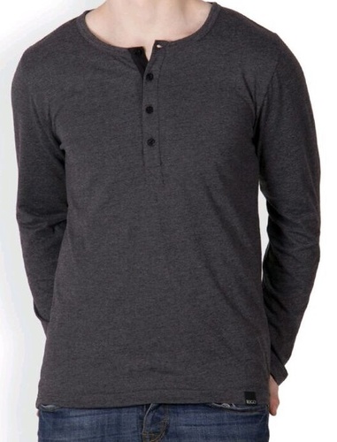 Plain Full Sleeve Mens T-Shirt
