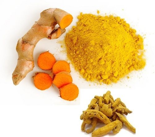 Dried Slides Turmeric And Powder For Health And Food