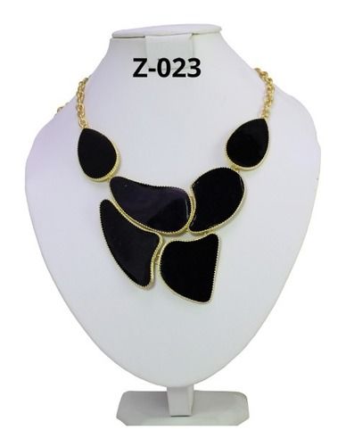 Black Geometrical Neckpiece For Women