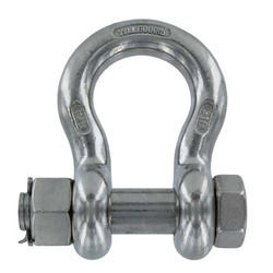 Lightweight Polished Finish Rustproof Metal Anchor Shackle With Single Bolt