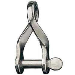 Lightweight Polished Finish Rustproof Stainless Steel Twisted Shackle