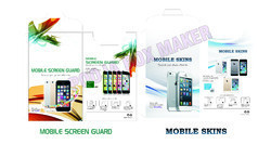 Mobile Screen Skins and Guards Packing - Polythene, Varied Dimensions, White | Durable, Protective, Glossy Finish, Lightweight, Customizable