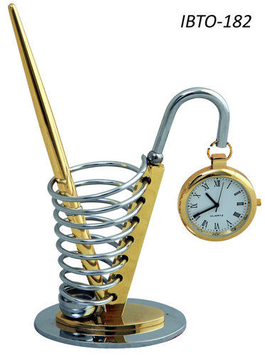 Decorative Pen Stand Clock