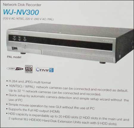 Network Disk Recorder (WJ-NV300)