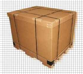 Rigid Corrugated Box With Corrugated Pallet