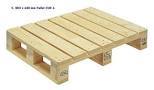 EURO Pallet - Heat-Treated Timber, 800mm x 1200mm x 144mm | Compliant with EPAL Standards, Ideal for Export Logistics