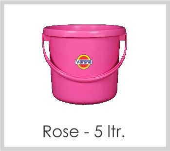 Plastic Buckets (Rose 5 Ltr)