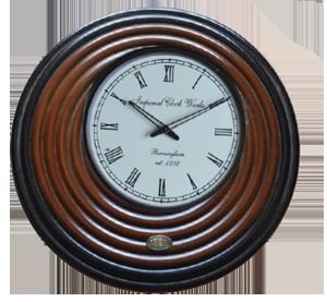 Polished Wooden Antique Clock