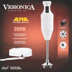 White Portable Blender Alpha