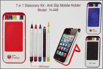 7 In 1 Stationery Kit - Anil Slip Mobile Holder (Model: H-446)