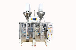 Spices Packing Machine with Twin Head Collar Type