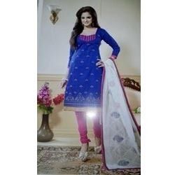 Embroidered Churidar Suit