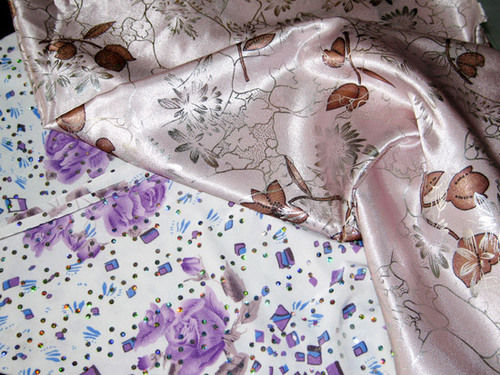 printed silk fabric