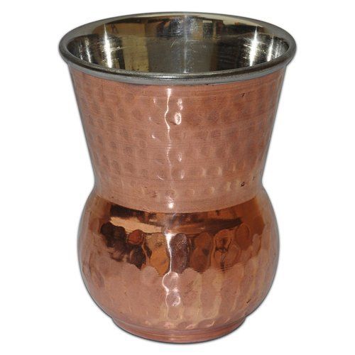 Copper Steel Matka Glass