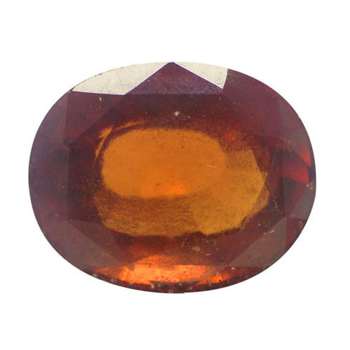 Hessonite Gemstone in Oval Shape