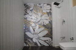 Glass Mosaic Tile Design For Modern Bathroom